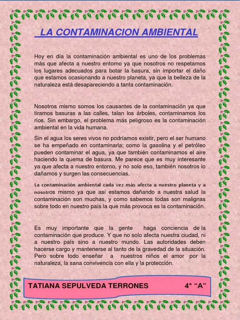 ¿Por qué debemos tomar conciencia y no seguir contaminando la naturaleza?