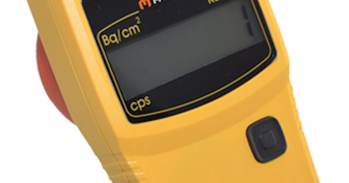Can a survey meter detect contamination?