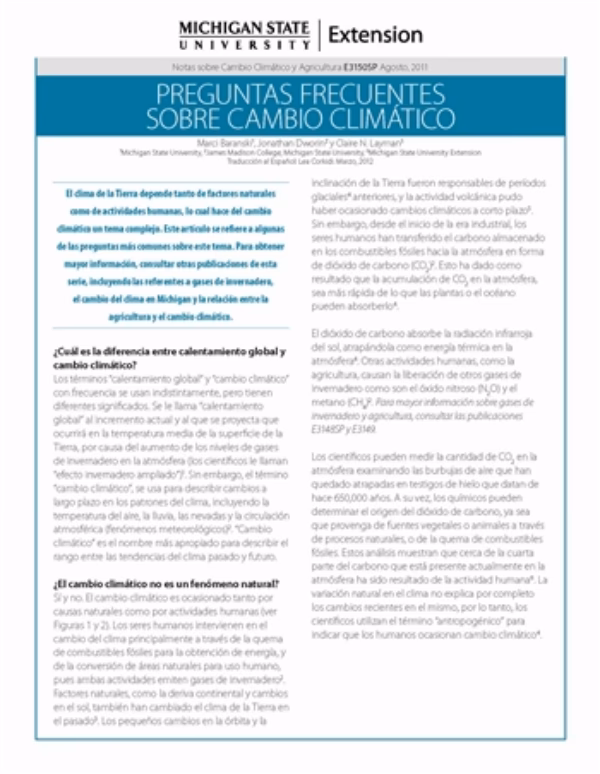 ¿Qué es el examen del cambio climático?