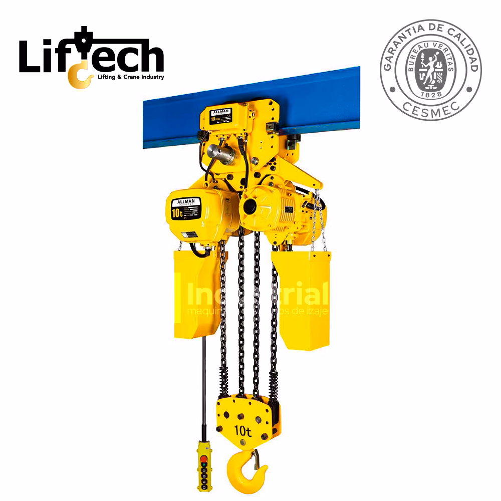 ¿Cuál es la capacidad de un tecle eléctrico?