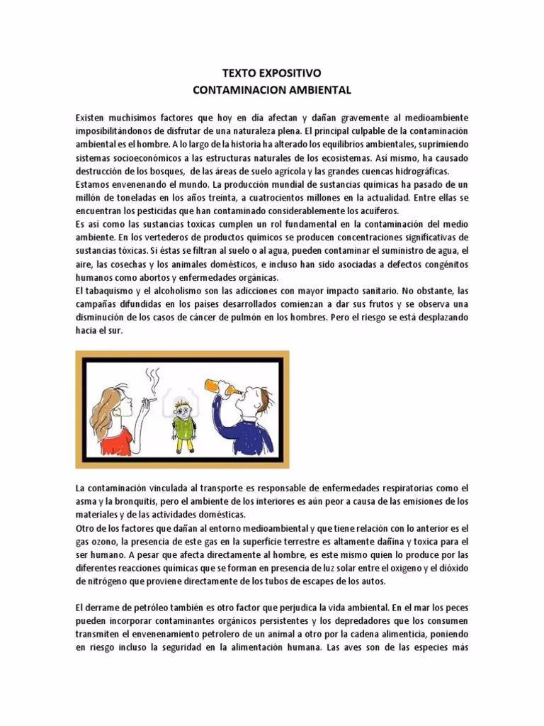 ¿Por qué es importante el medio ambiente contaminado?