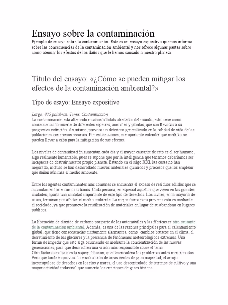 ¿Dónde se puede encontrar la contaminación ambiental?