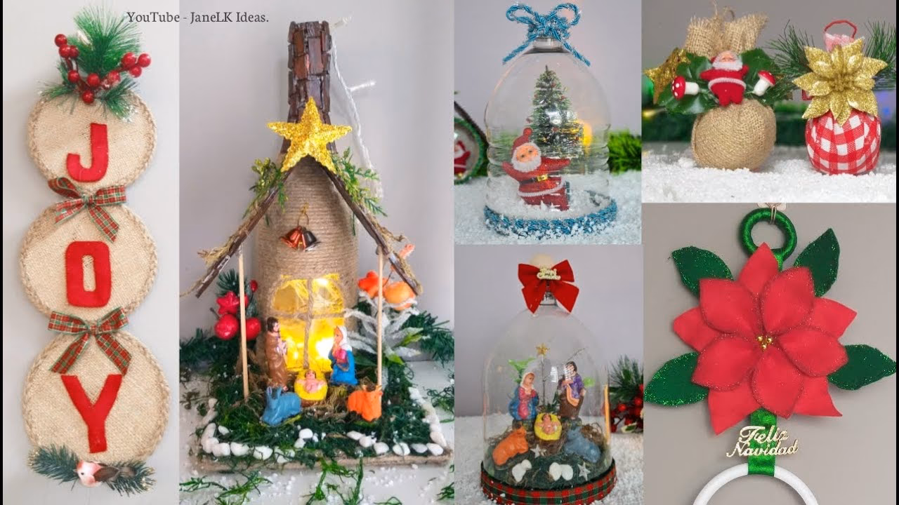 ¿Qué se puede hacer con latas de refresco para decorar en Navidad?