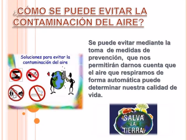 ¿Cómo se puede controlar el problema de contaminación del aire exterior?