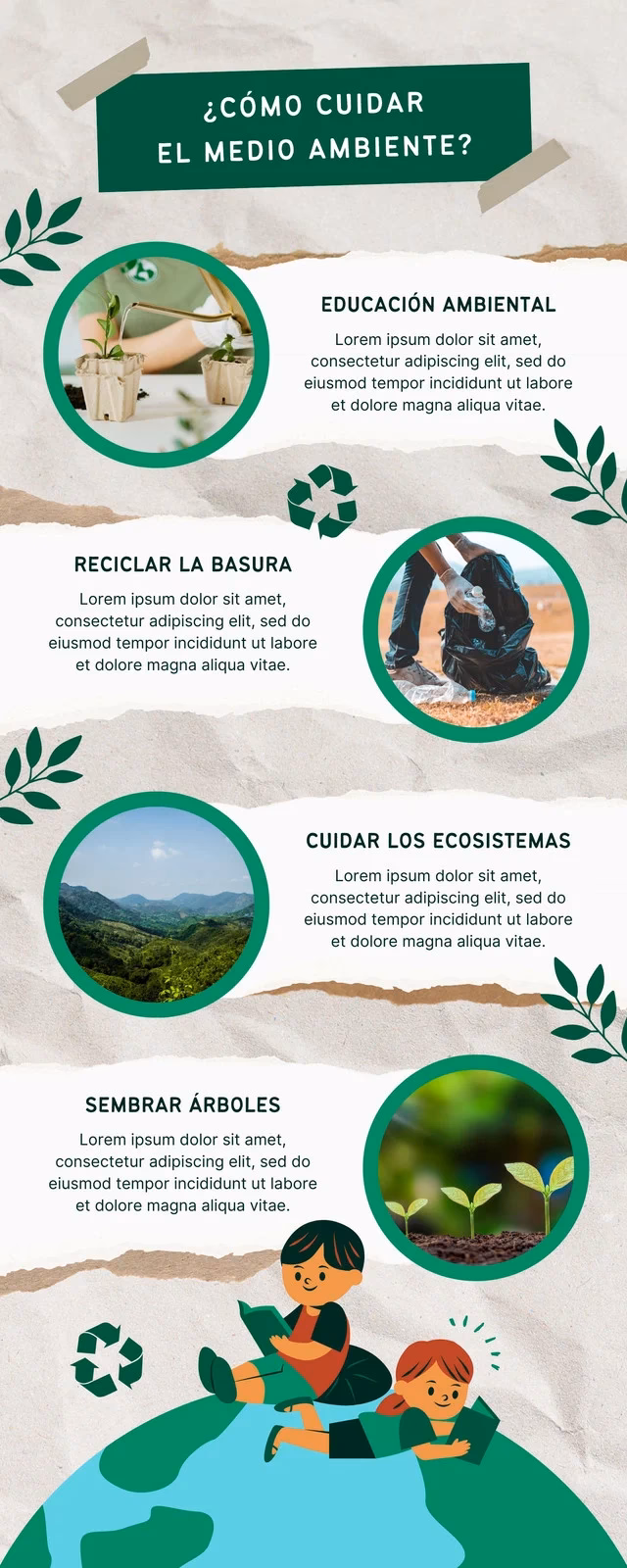 ¿Cómo crear una infografía educativa sobre el cuidado del Medio Ambiente?