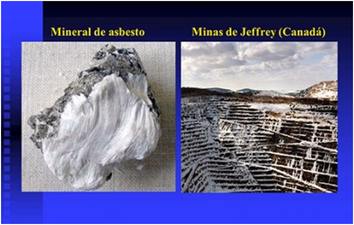 ¿Cuáles son los diferentes tipos de asbesto?