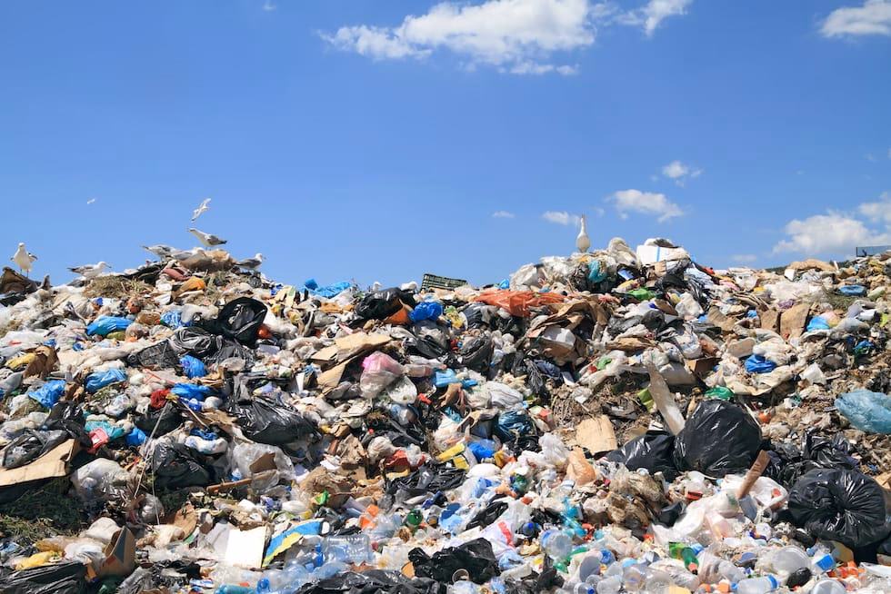 How does waste contribute to pollution?