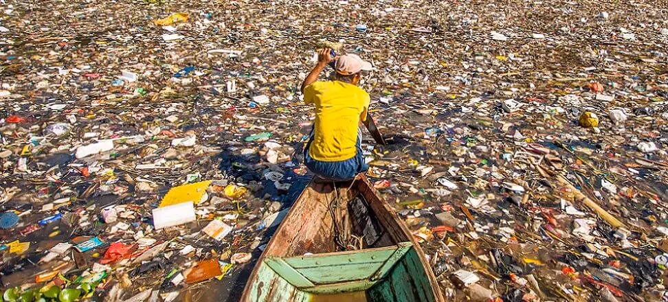 How much plastic is causing water pollution?