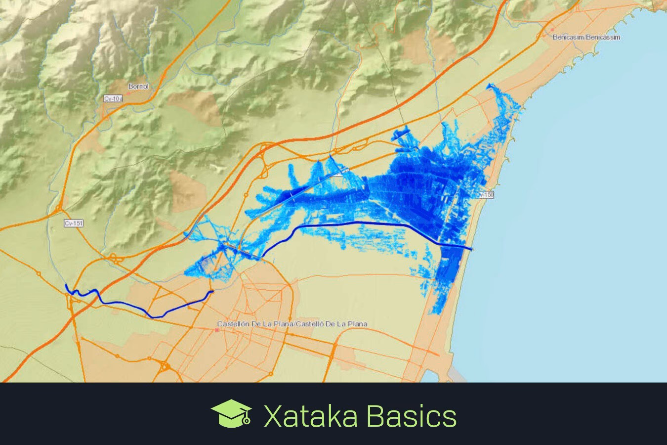 ¿Cuáles son los centros urbanos con riesgo de inundaciones?